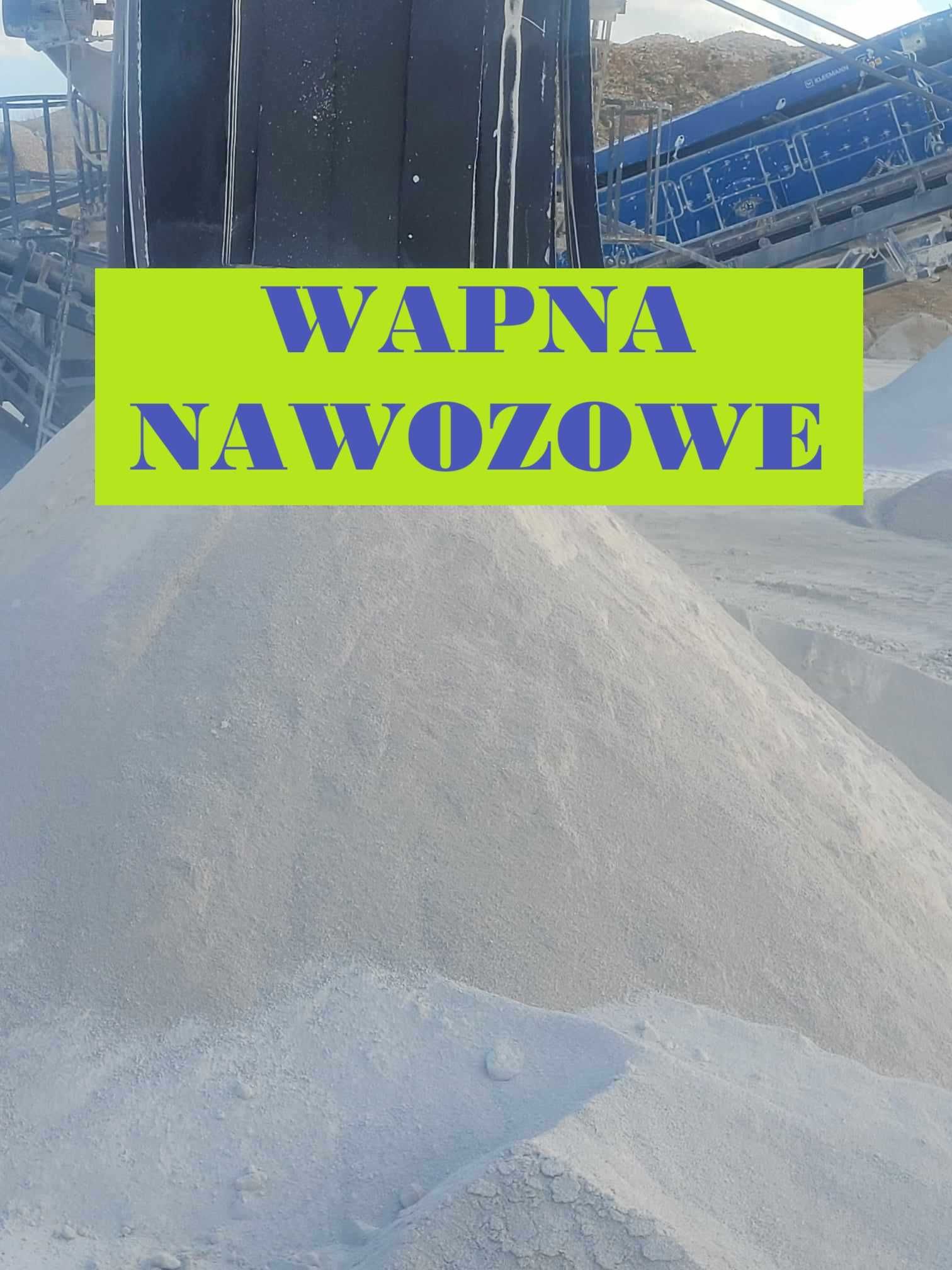 Wapno nawozowe węglanowe/Kreda nawozowa Z DOWOZEM!