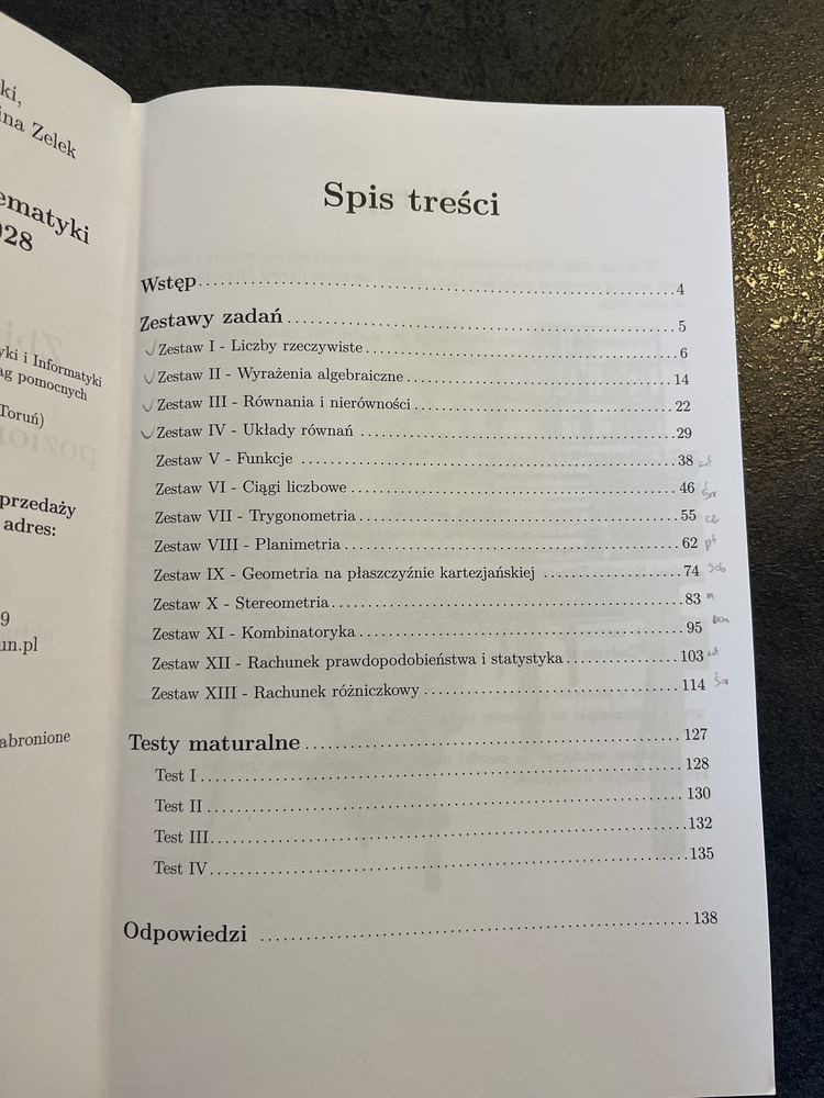 Testy maturalne matematyka rozszerzona
