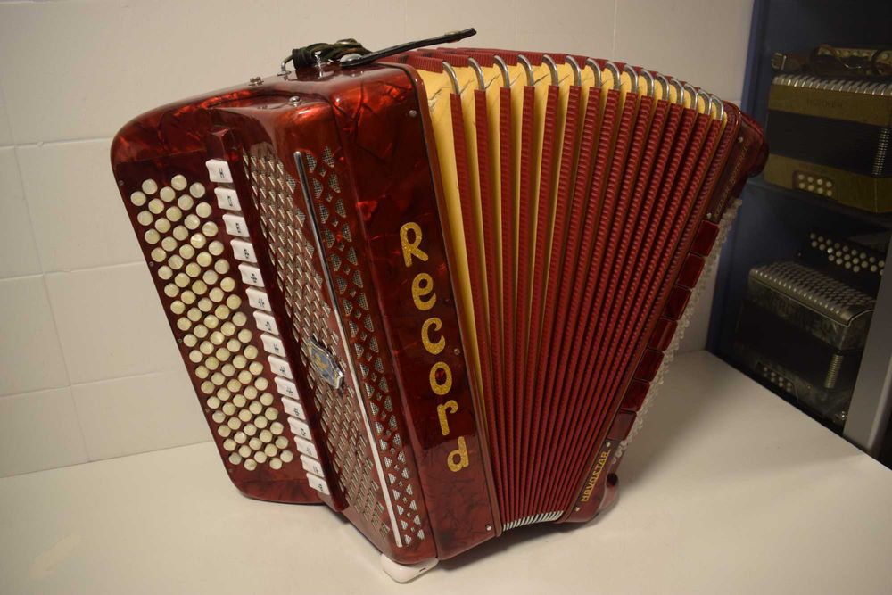 Acordeao Record Paolo Soprani 5 Voz 120 Baixos,N 281