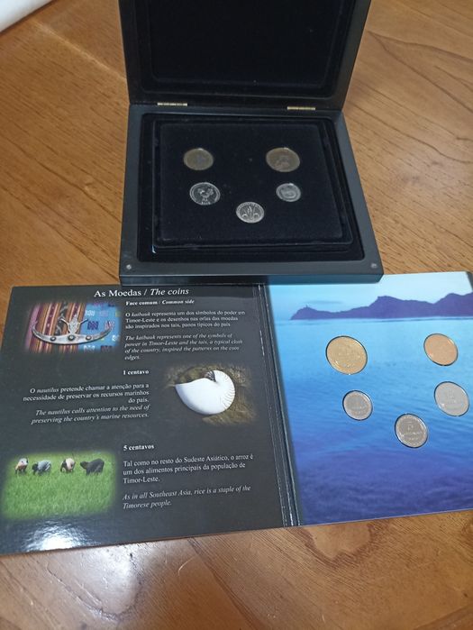 Colecção primeiras moedas correntes Timor Leste