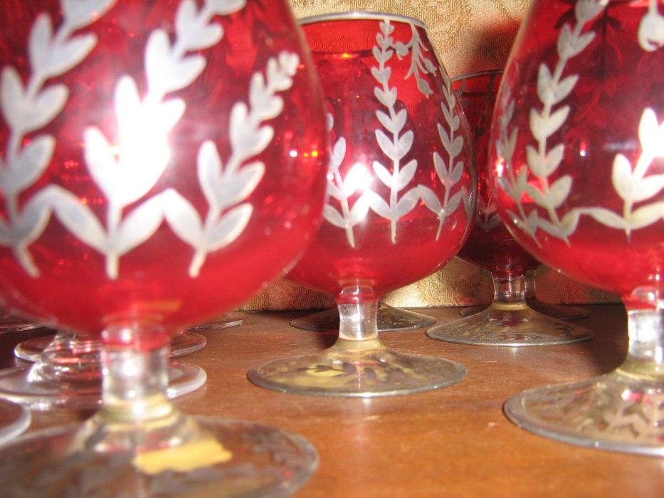 Balões brandi cristal com incrustações de prata