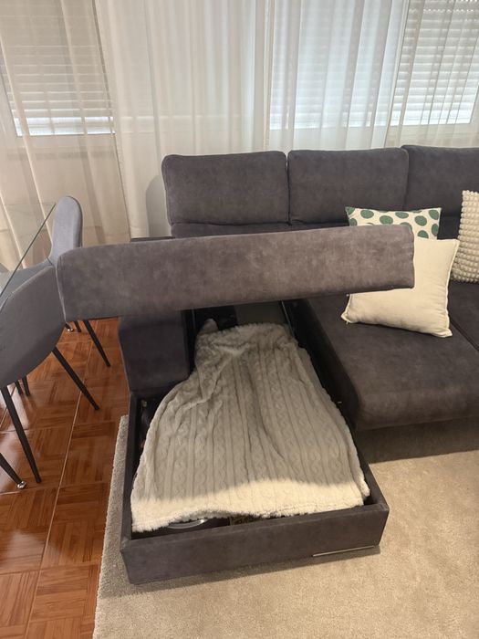 Sofa cama cinzento