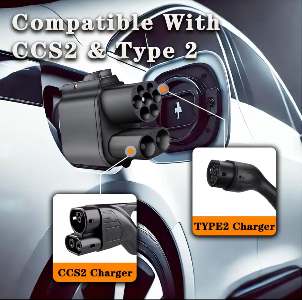 Перехідник адаптер CCS2 - CCS1 250кВТ Guwieyg