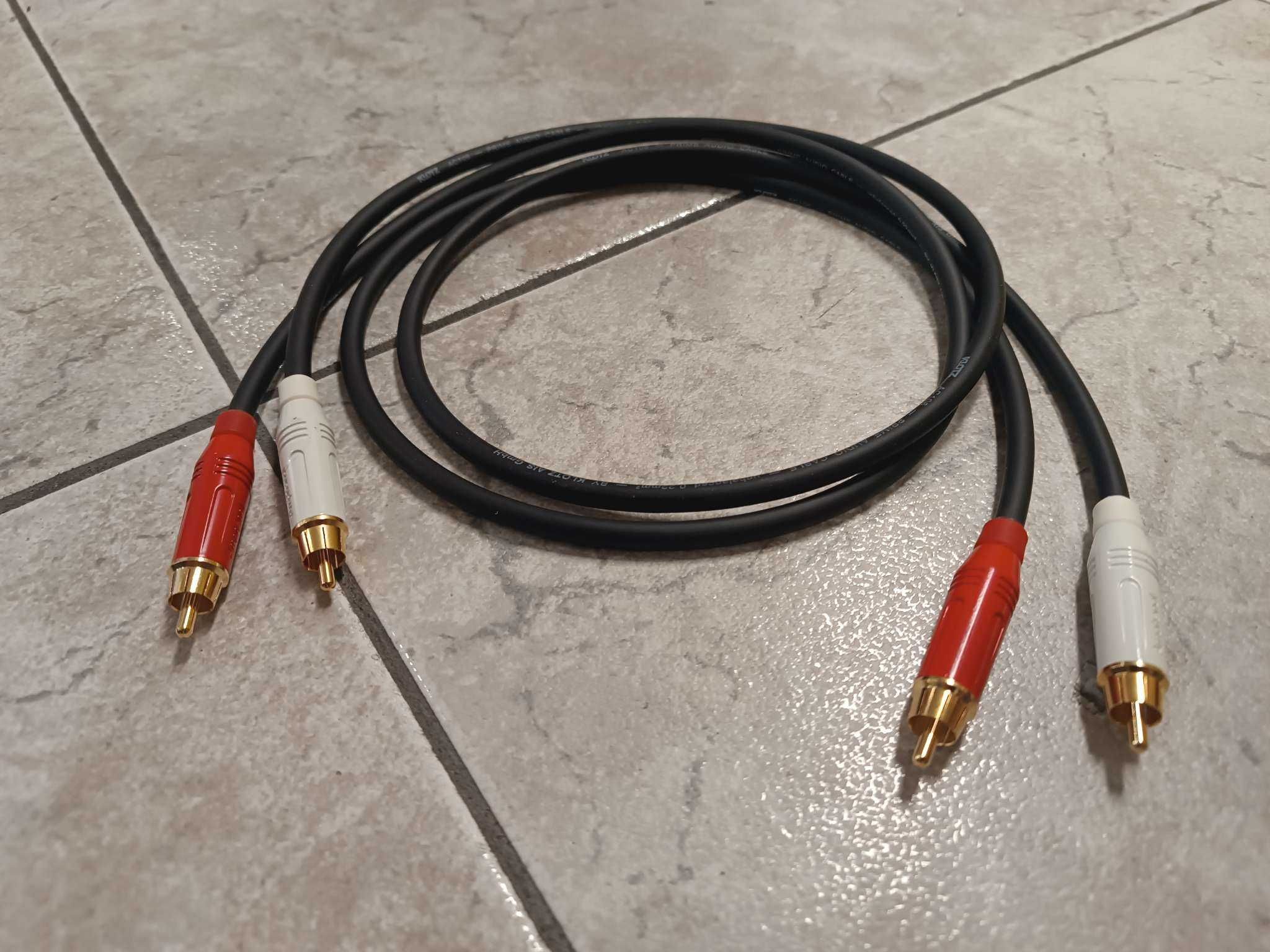 Kabel audio Klotz AC106 Amphenol ACPR 2x RCA Cinch czincz stereo 1m