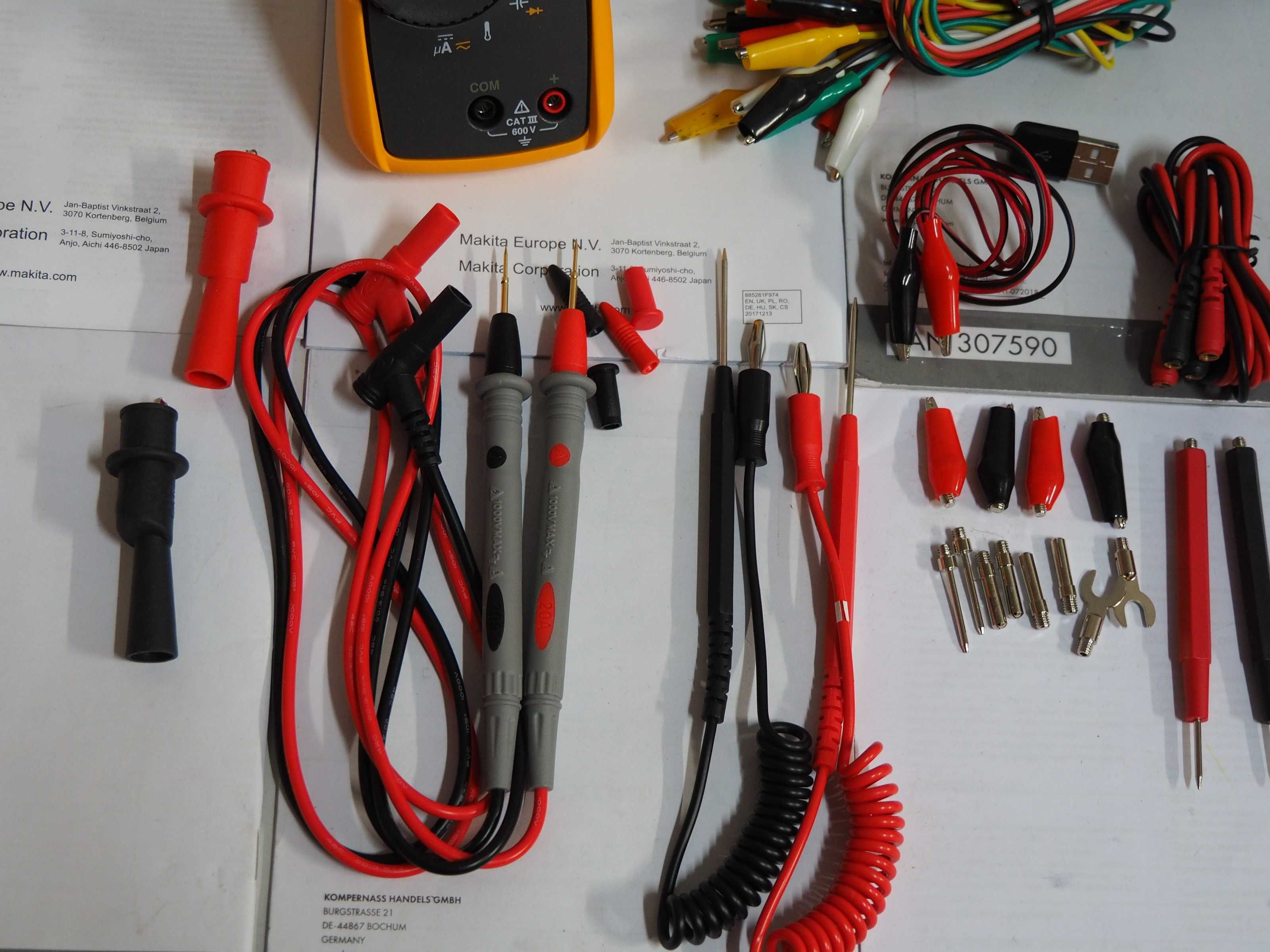 FLUKE 116 multimetr miernik elektroniczny uni tester kable flir volt