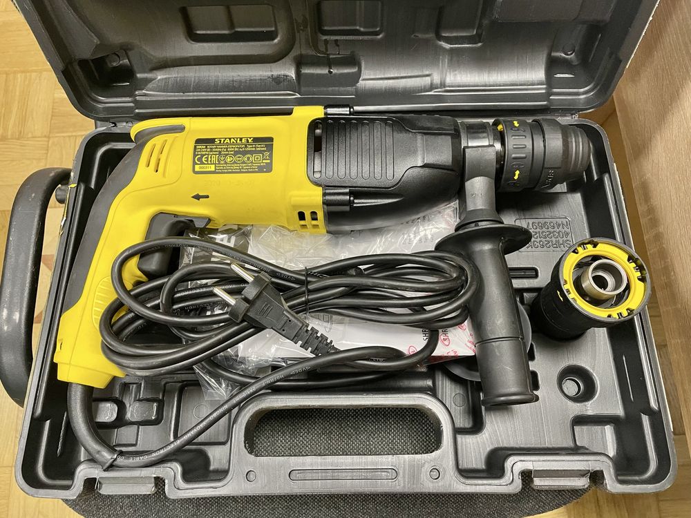 Перфоратор сетевой STANLEY SHR264K: SDS+, P= 800Вт. J= 3,4Дж, 3 режима