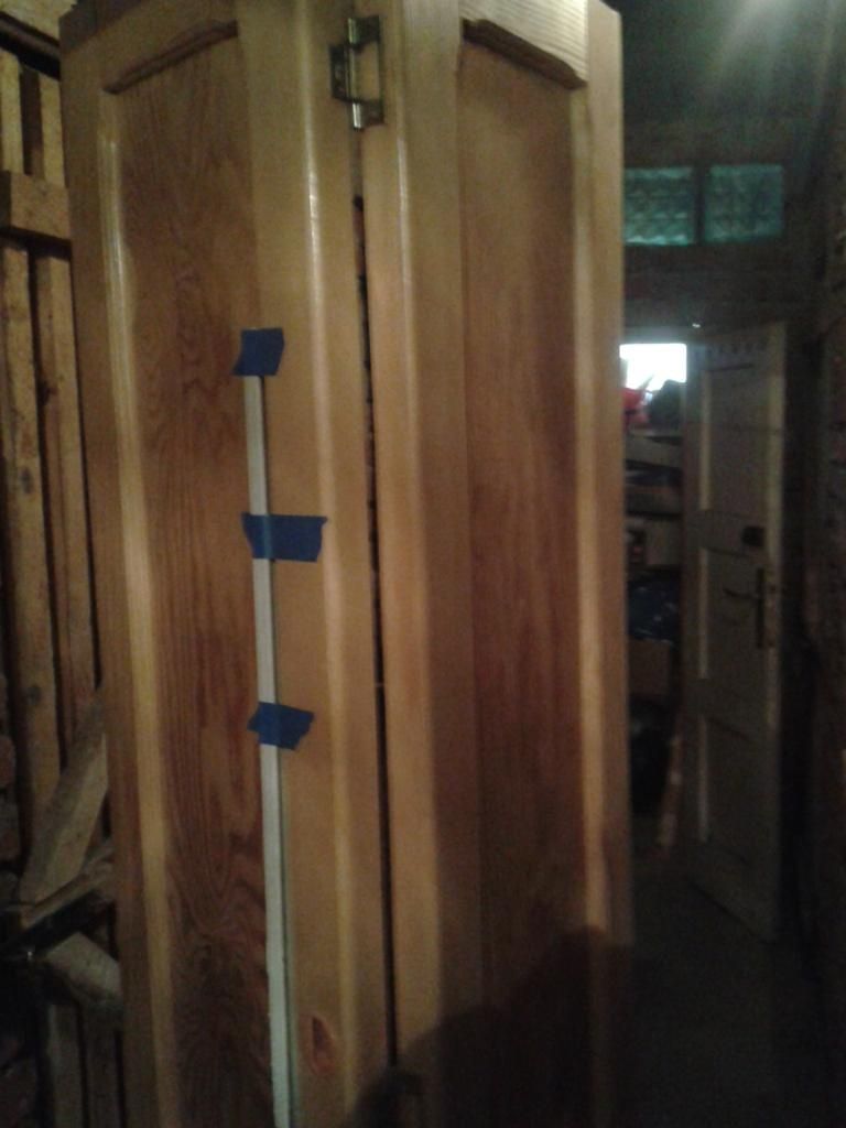 Drewniane drzwi składane