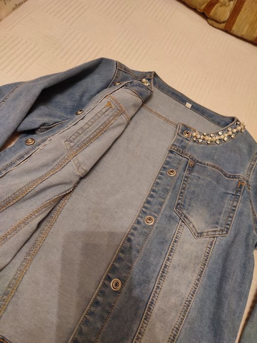 Куртка джинсовая на девочку 9-11 лет