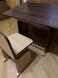 Парта зі стільцем, дитячий стіл, деревяна парта