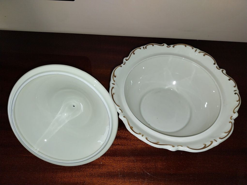 Mitterteich bomboniera cukiernica szkatuła porcelanowa złocenia