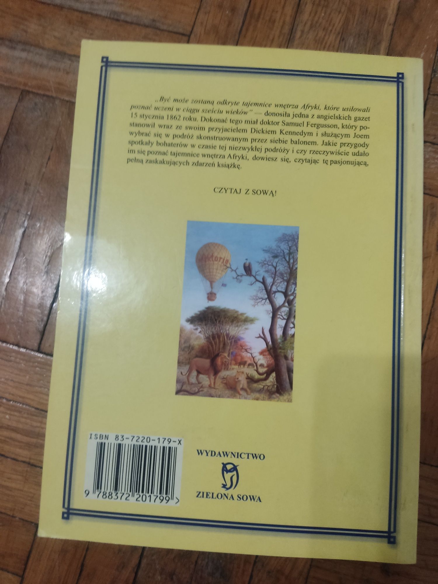 Książka "Pięć tygodni w balonie" Juliusz Verne