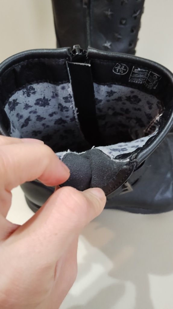 Kozaki sztyblety jesień wiosna 33 pepperts lidl