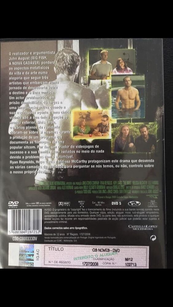 DVD Original “Os Noves”