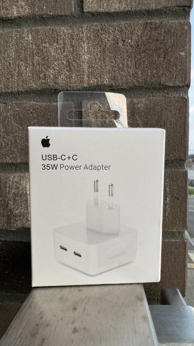 Zestaw Ladowarka 35 W na 2 zlącza Usb -C + Kabel Apple Watch 1 M