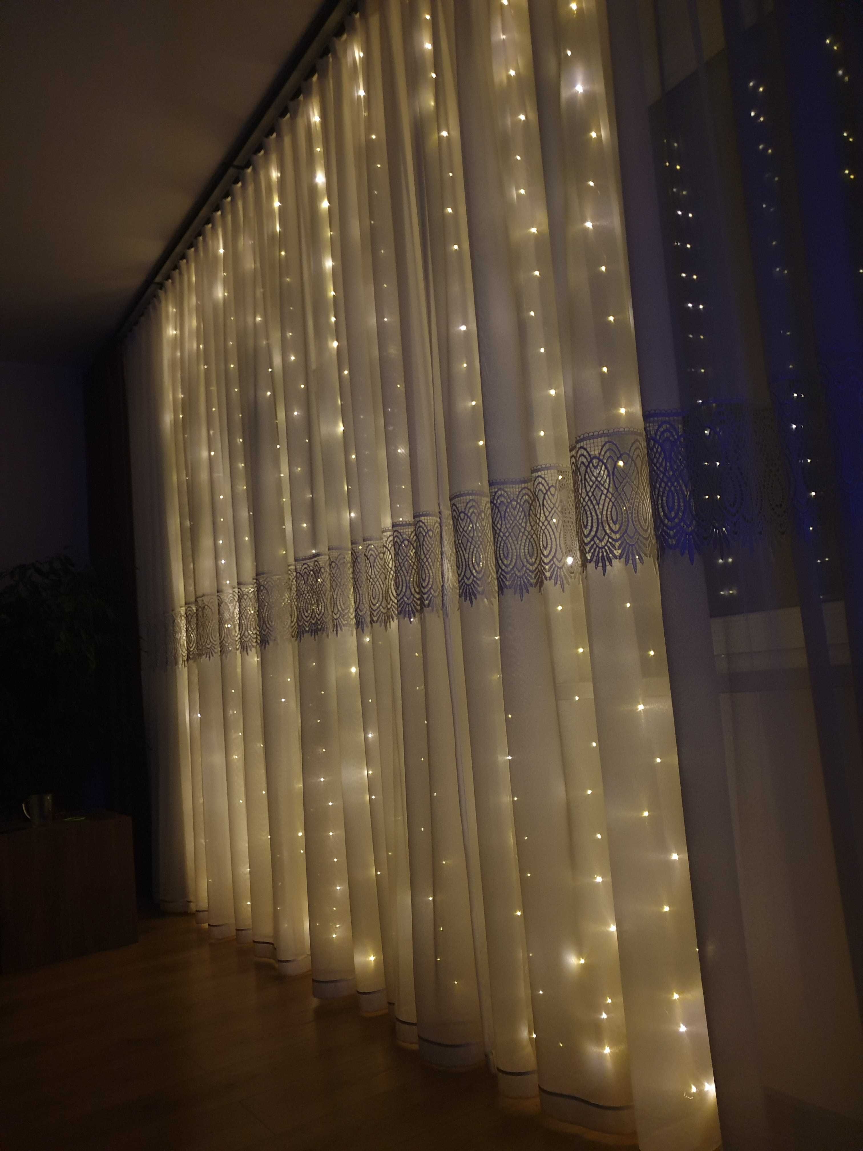 3x3 m oświetlenie lampki nastrojowe led girlanda kurtyna ledowe ledy