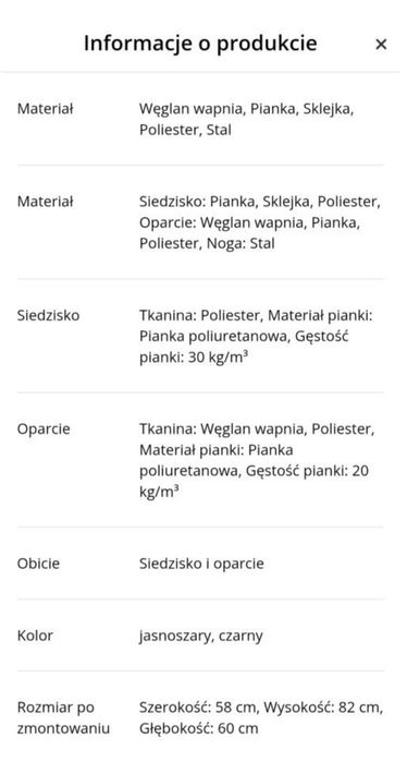 Zestaw krzeseł + stół