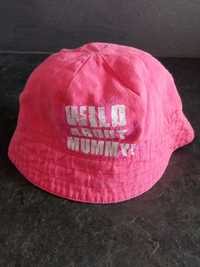 Bucket, kapelusz niemowlęcy 6-12 miesięcy różowy m&Co
