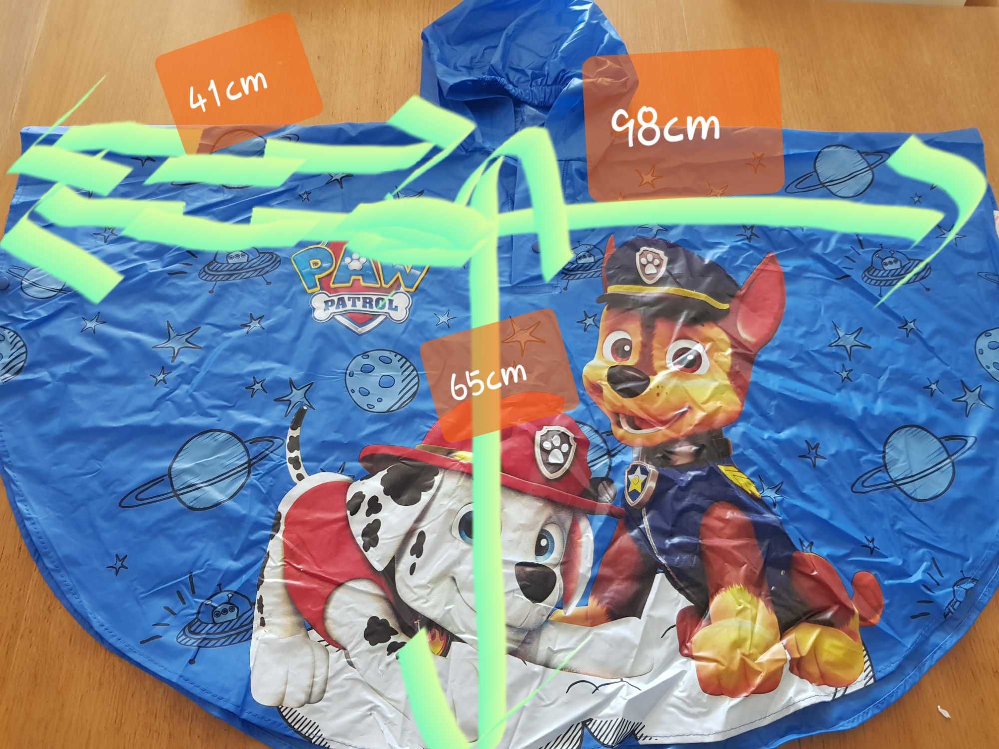 Poncho przeciwdeszczowe Dla dziecka 5-6 lat Psi Patrol