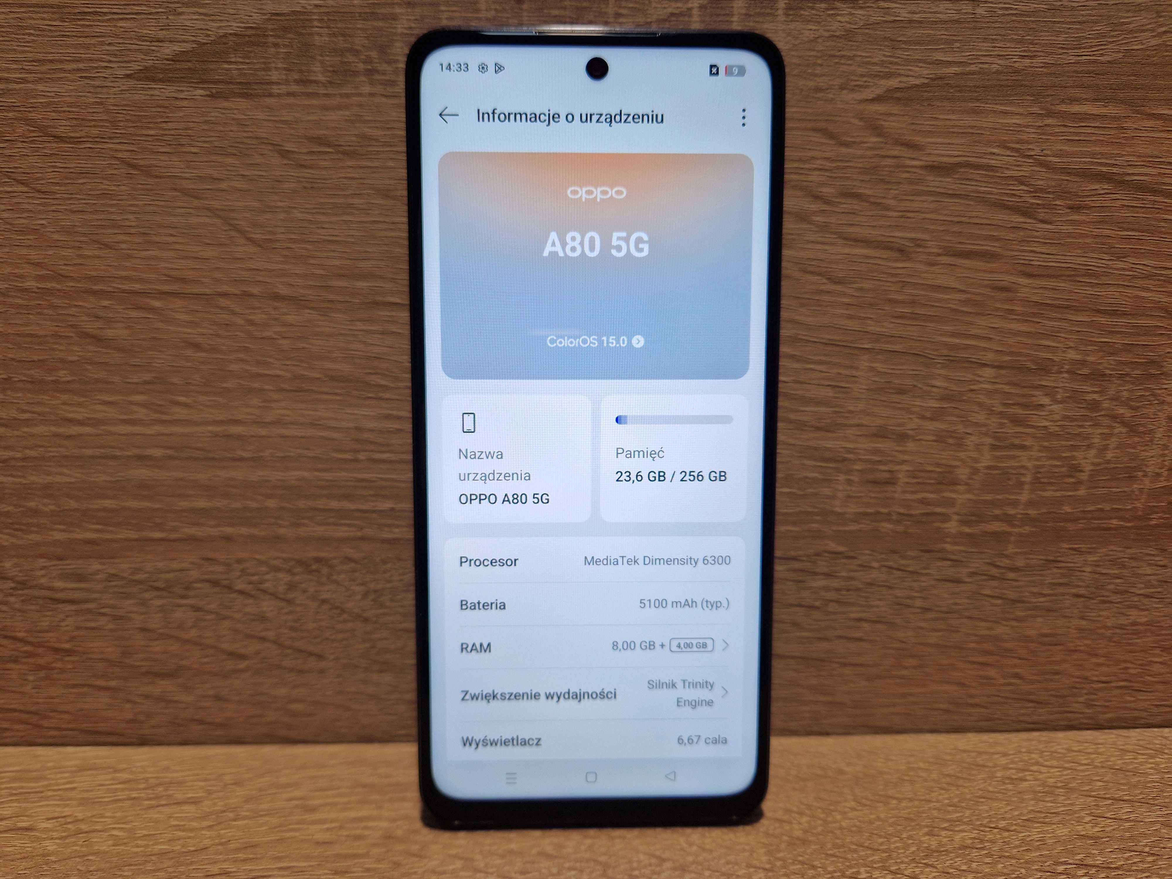 Smartfon OPPO A80 8/256 GB