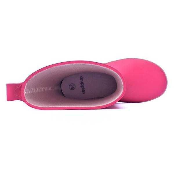 Kalosze DZIECIĘCE gumiaki LEKKIE dla dzieci gumowce FASHION 22 pink