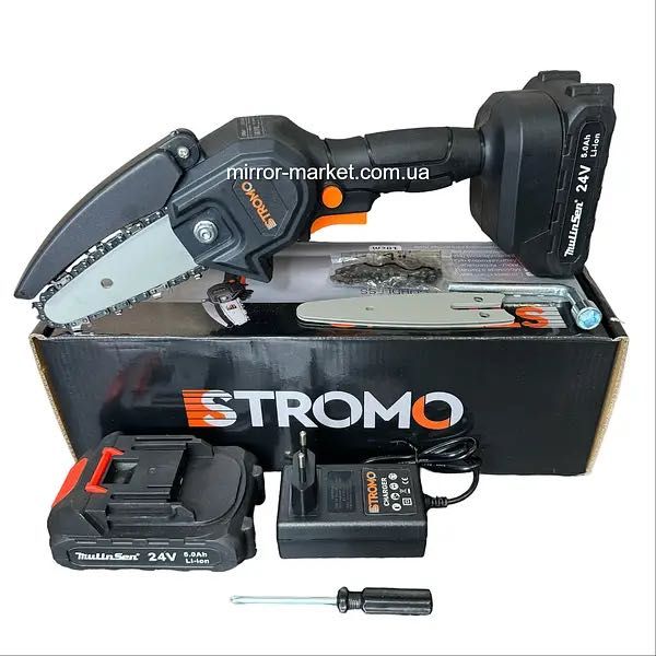 Акумуляторна міні пила Stromo AAS20 з шиною 10 см (батарея 2 Аг та зу)