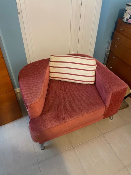 Poltrona/Sofá Rosa