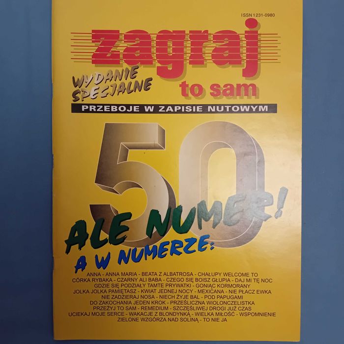 Nuty - Zagraj to sam - przeboje w zapisie nutowym, zeszyt nr 50