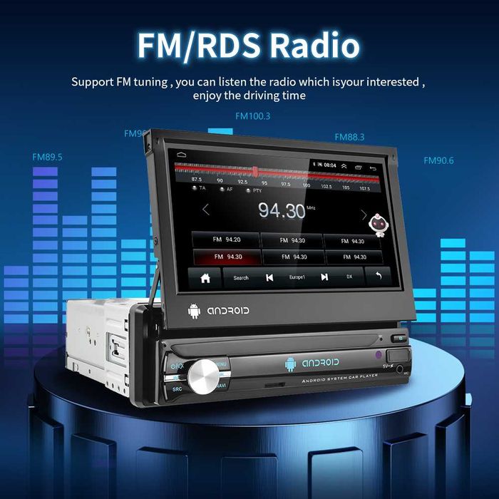 Radio 1din  ecrã 7 bluetooth FM mp5 USB mirror link
