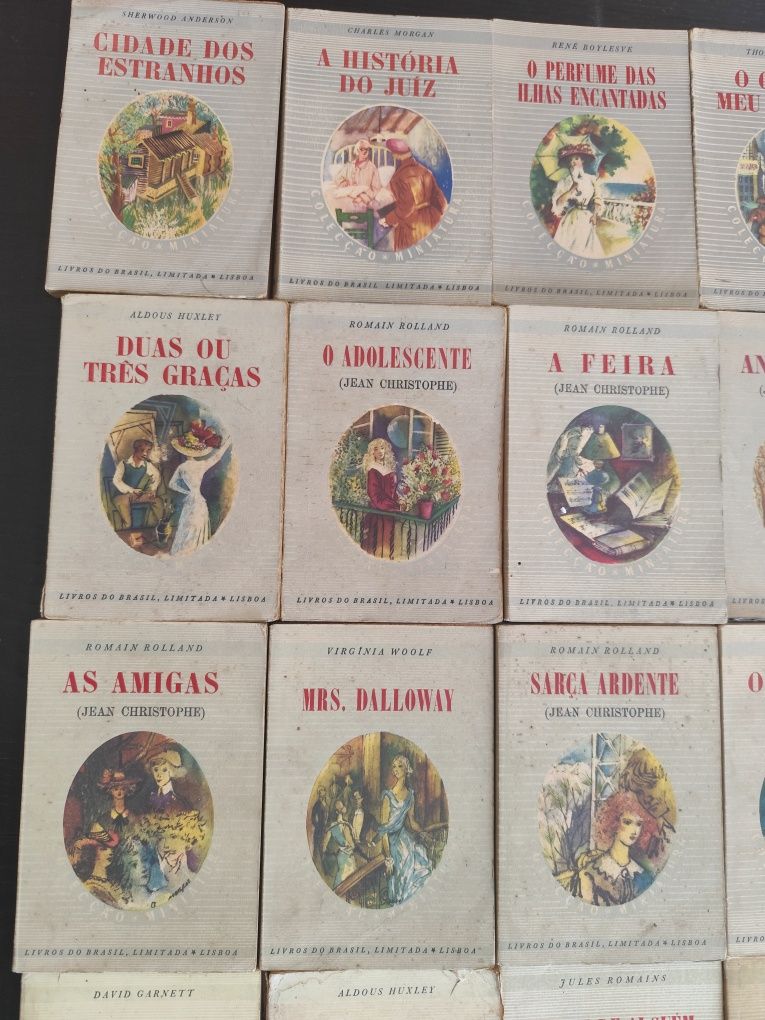 Lote de 41 Livros Antigos - Livros do Brasil - Coleção Miniatura