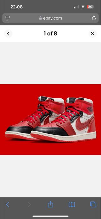 Нові оригінальні Air Jordan 1 Method of Make High Sport Red W