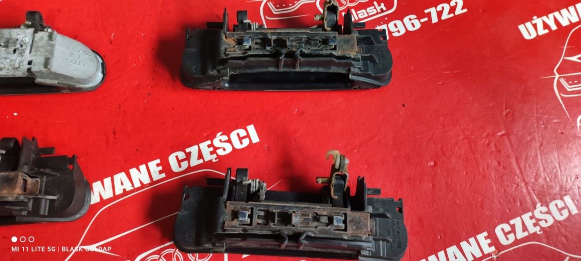 Klamki Zewnętrzne Drzwi LZ5L Komplet Audi A6 S6 Części Blask Gołdap