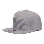 Chapéu Snapback Cinzento Estados Unidos da América Pala Reta Regulável