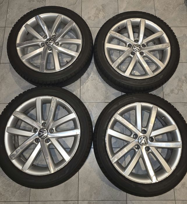 Opony zimowe Yokohama 7,5mm 24r // Felgi vw 18 cali