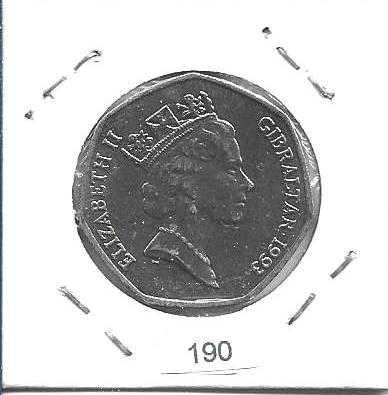 Gibraltar - - - 50 Pence - 1993 - - - Christmas - - - Moeda