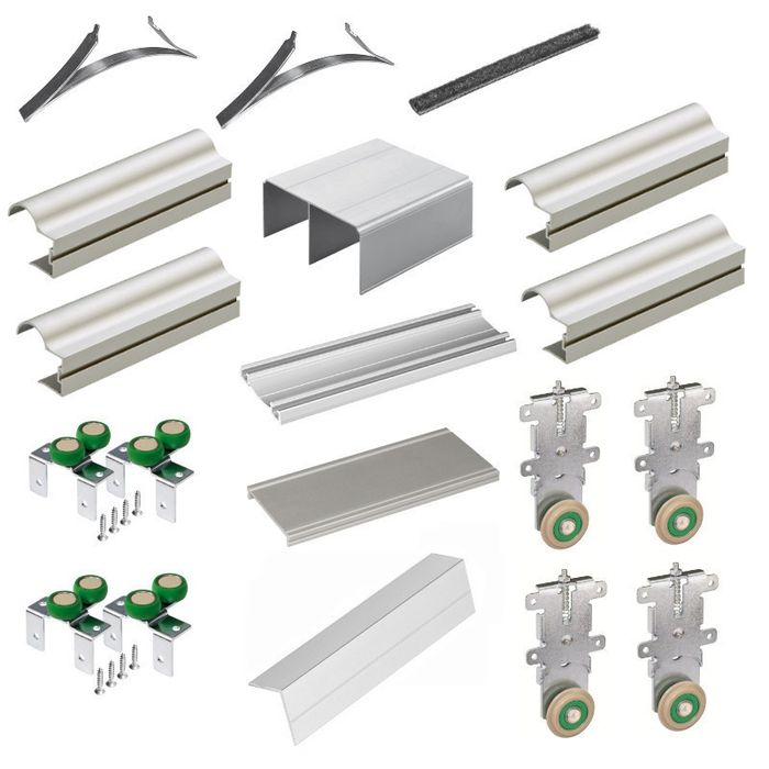 Drzwi przesuwne, zestaw okuć do drzwi przesuwnych Sevroll 2,4m