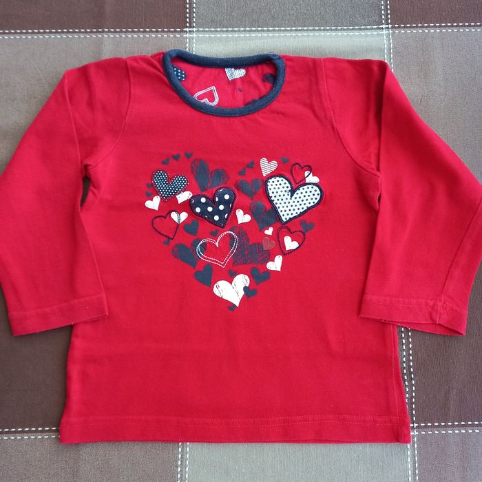 Bluzki, bluzeczki dziewczęce z długim rękawem, r. 86-92 Zestaw