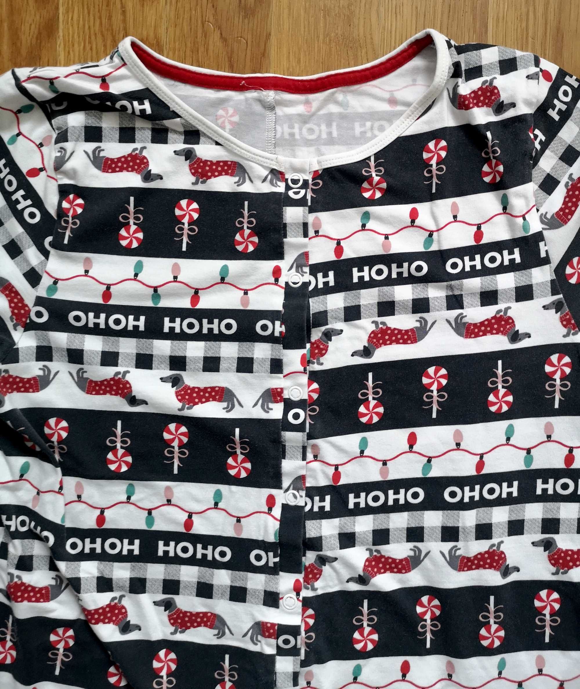H&M piżama kombinezon motyw święta rozmiar 176