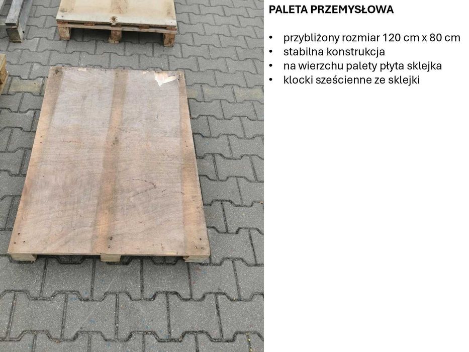 Sprzedam palety przemysłowe
