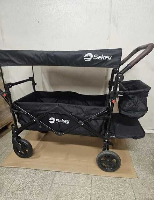 Wózek transportowy dla dzieci z dachem Uszkodzony