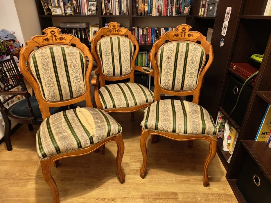 Krzesła w stylu Ludwika Filipa