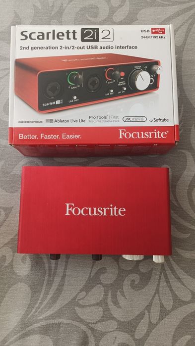 Placa de audio focusrite Scarlett 2i2 2nd generation