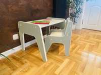 Krzesełko + Stolik w stylu Montessori dla chłopca