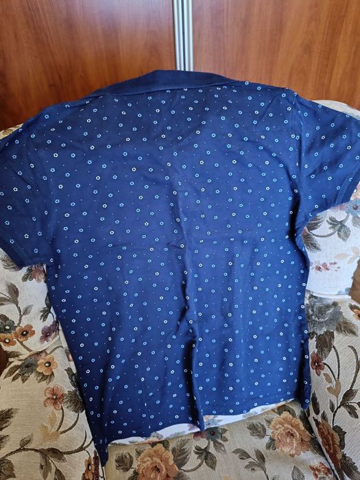 Koszulka polo In Extenso MĘSKA niebieska granatowa rozmiar L