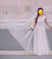 Suknia ślubna szyta na miarę założona raz
