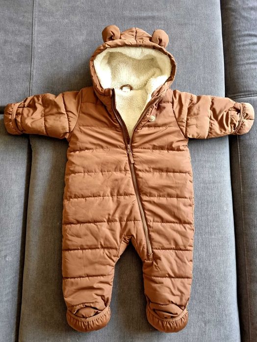 Kombinezon niemowlęcy miś ocieplany zimowy kurtka rozmiar 74