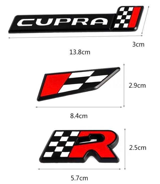 Simbolo/Logo Cupra R para Seat Ibiza/Leon Mala Nº1(4 Modelos)| NOVOS