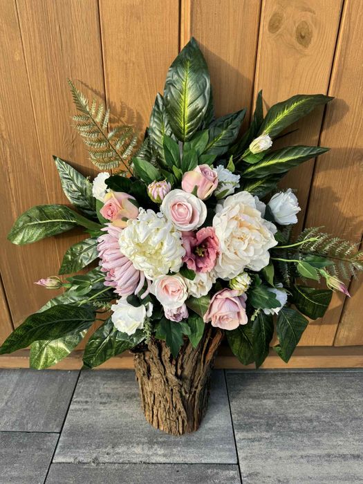 Wiązanka na cmentarz stroik wieniec chryzantema róża