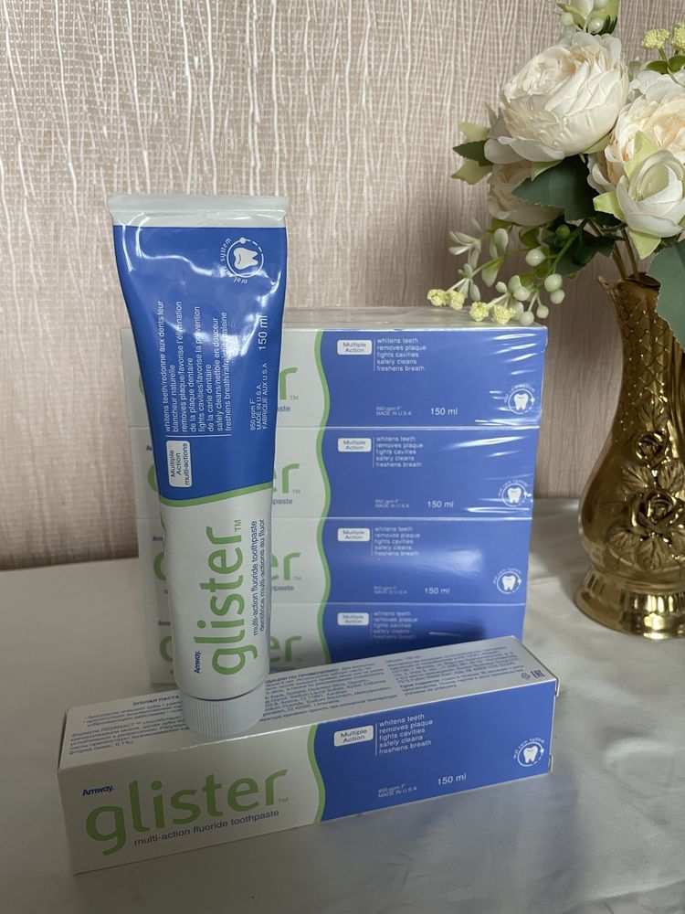 Зубна паста  Glister, глістер глистер старий взірець Amwау