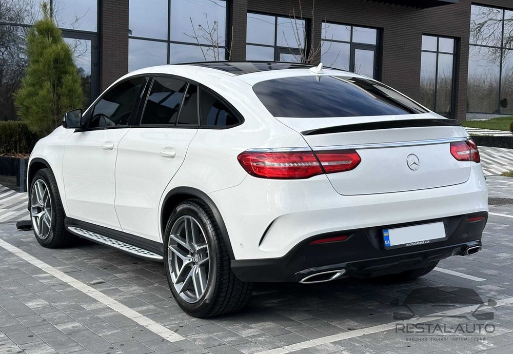 Спойлер на Mercedes GLE-Class Coupe C292 2015-19 года (Черный глянец)
