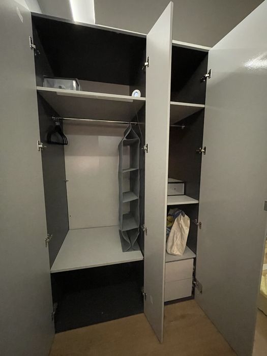 Szafa dwie szafy flex pax lustro wysoka 218 cm 125 cm 50 i 75 parter